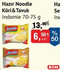 INDOMİE HAZIR NOODLE KÖRİ & TAVUK